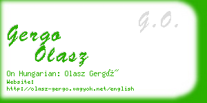 gergo olasz business card